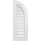 Ekena Millwork Quarter Round Top Right Surface Mount PVC Gable Vent w/ 3-1/2"W x 1"P Standard Frame, 14"W x 38"H GVPQR14X3801SF - alternate 1